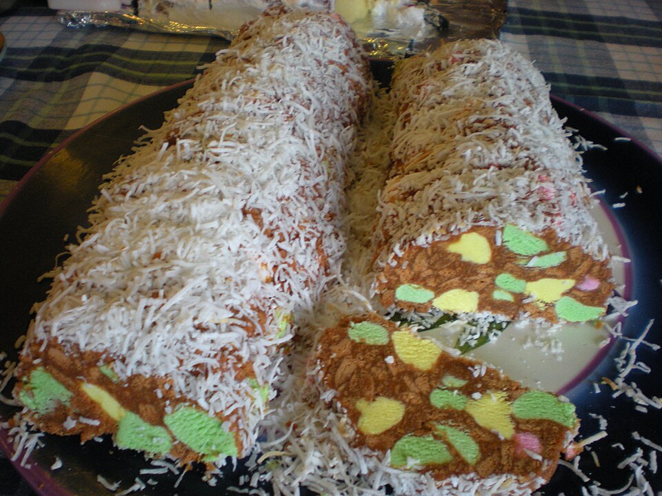 紐西蘭 Lolly Cake 糖果餅乾卷款式示意，非本食譜實作成品