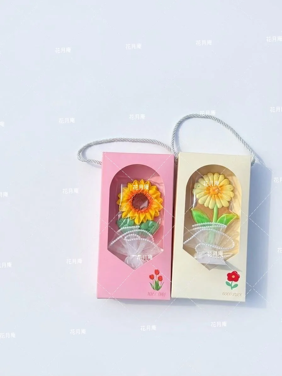 單枝花朵手提禮盒畢業回禮
